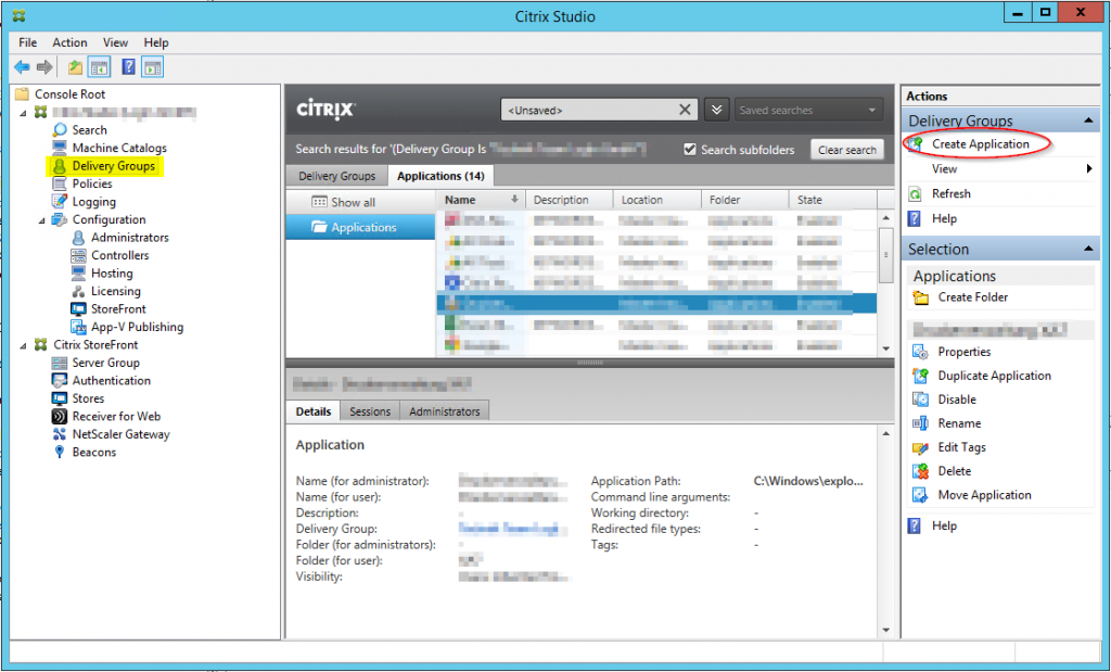 Create Application