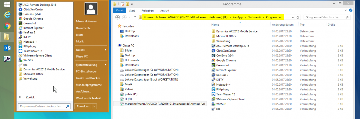 How we use Classic Shell as a Start Menu replacement in XenApp