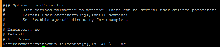 Zabbix: Simple file count for Linux