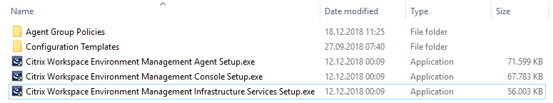 WEM setup files