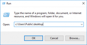 RUN public desktop