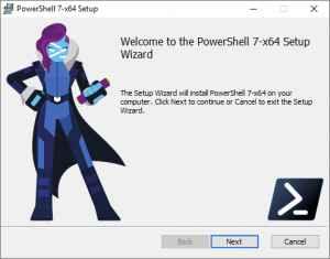 PowerShell 7 x64 Setup Wizard