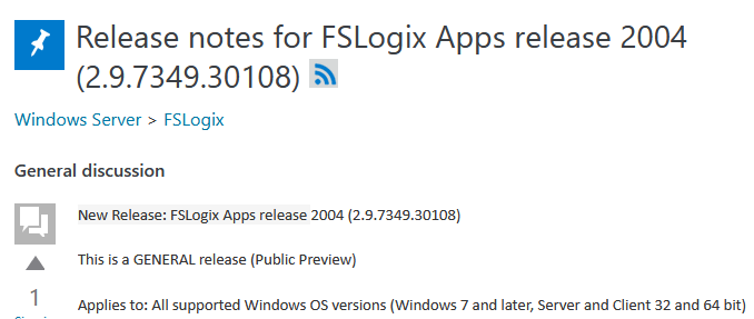 Release of FSLogix Apps release 2004 (2.9.7349.30108)