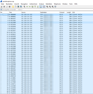 Packet capture from the corporate firewall