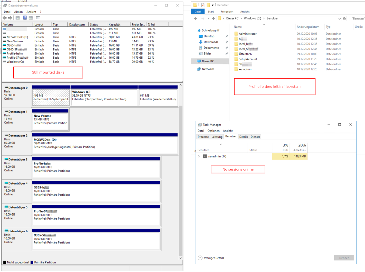 Caution: FSLogix 2009 (2.9.7621.30127) profiles won’t logoff completely