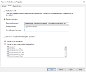 Application: Network Printer Drivers